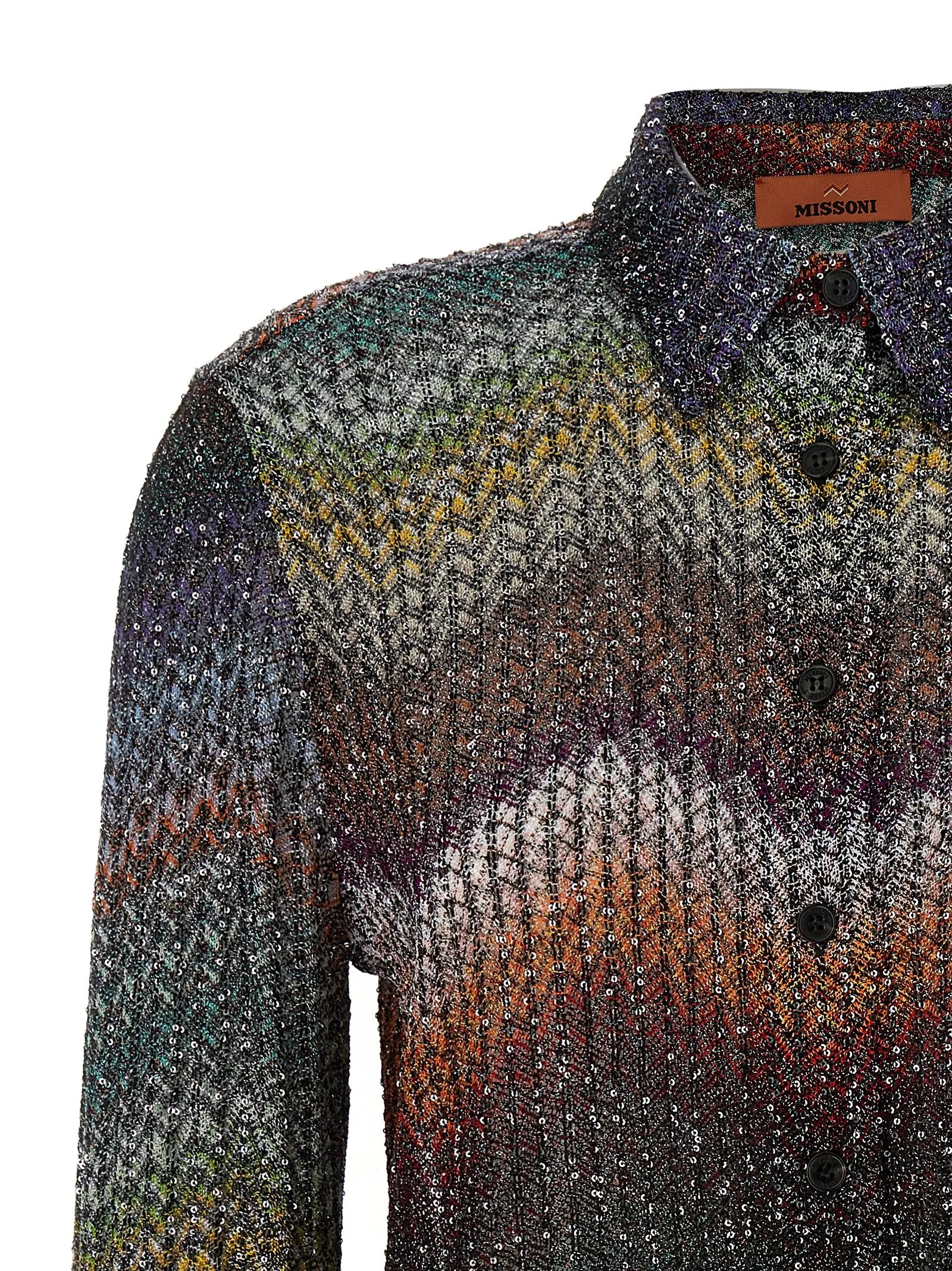 Sequin And Lamé Viscose Shirt Shirt And Blouse Multicolor sold by Wanan Luxury product image thumbnail 3