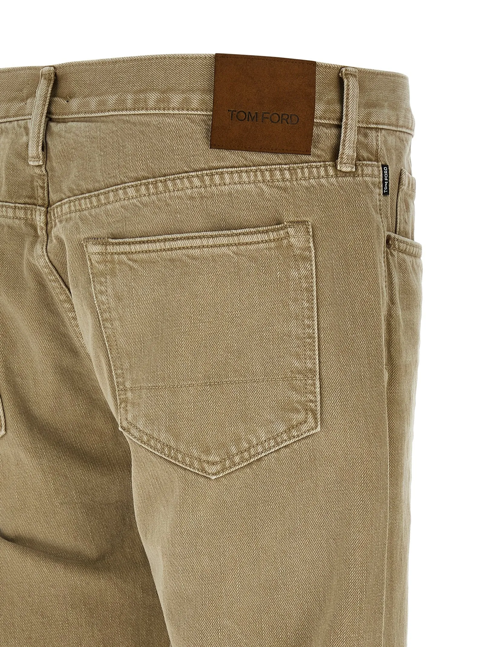 Straight Leg Jeans Beige sold by Wanan Luxury product image thumbnail 4