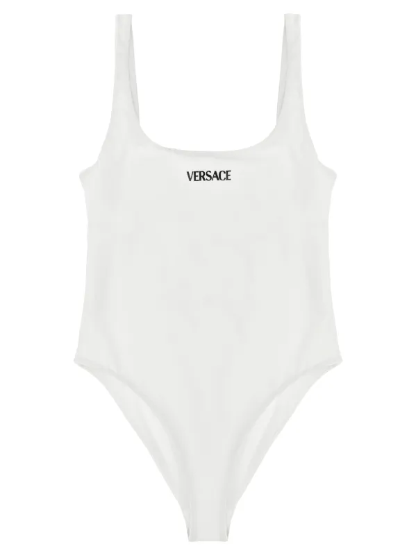 Versace Logo Beachwear White sold by Wanan Luxury