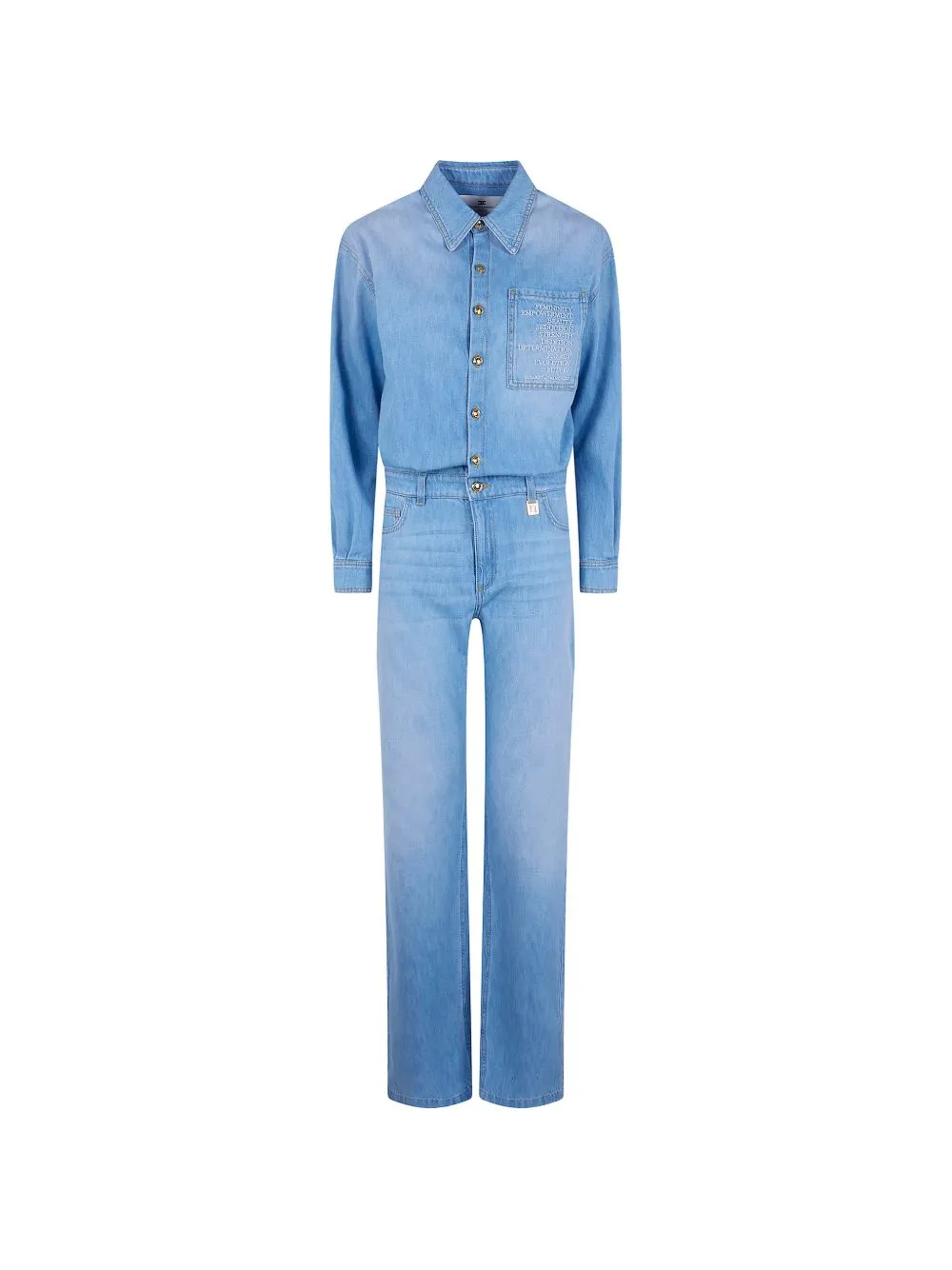 Denim Cotton Jumpsuit sold by Wanan Luxury