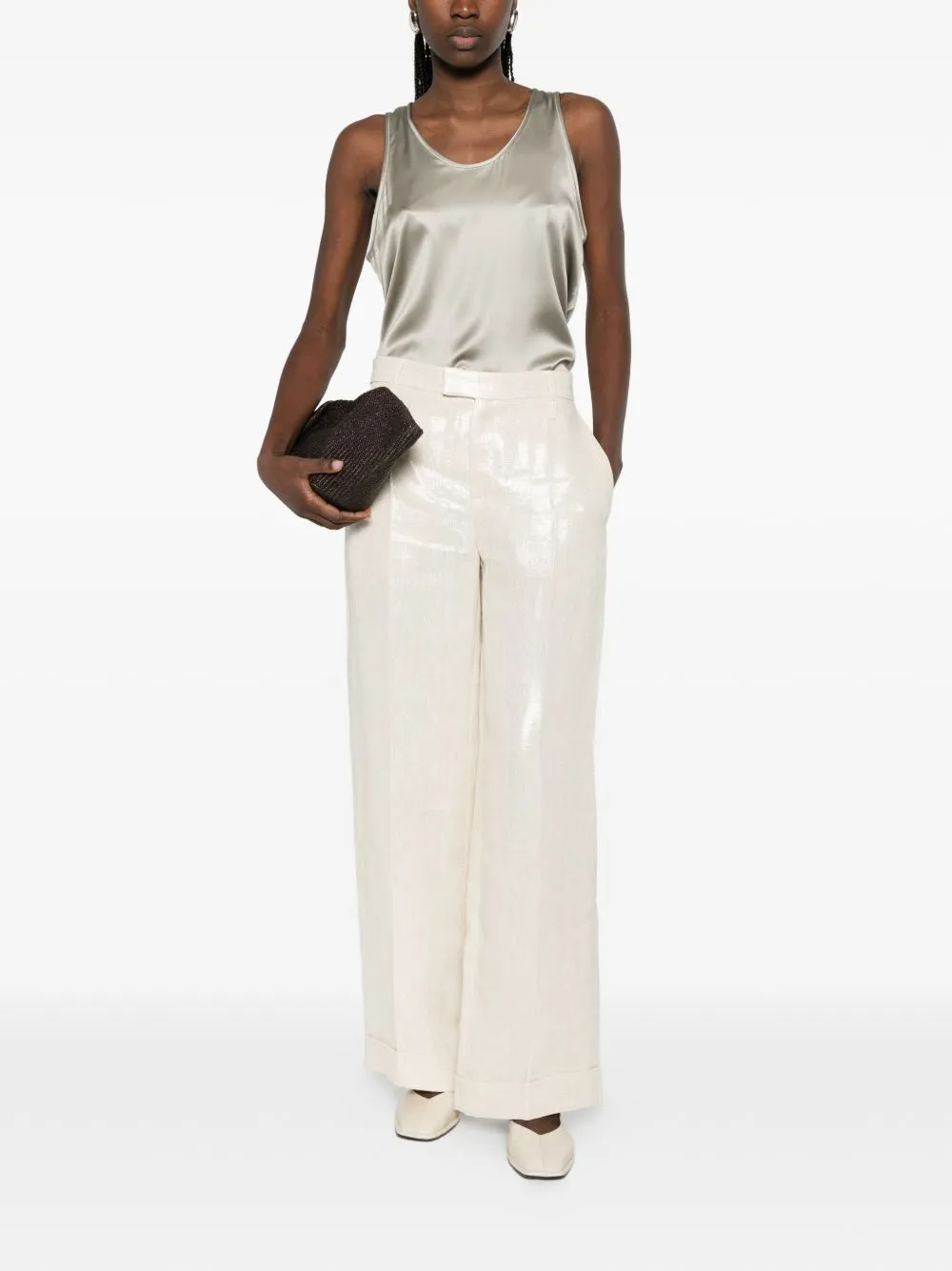 Linen Trousers sold by Wanan Luxury product image thumbnail 5