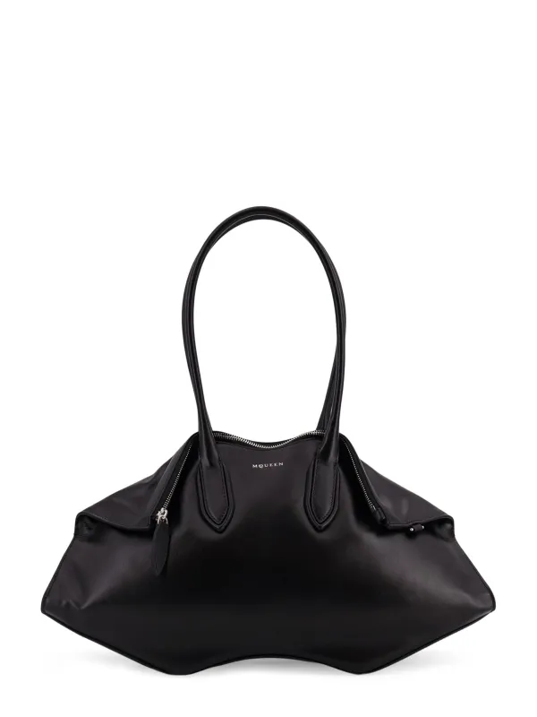 Manta Leather Shoulder Bag With All-Over Metal Details sold by Wanan Luxury