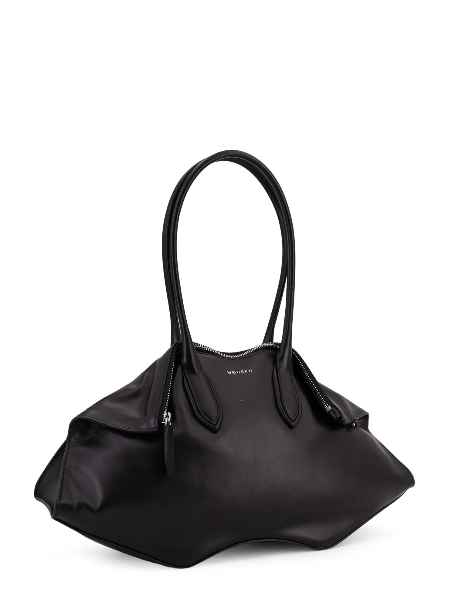 Manta Leather Shoulder Bag With All-Over Metal Details sold by Wanan Luxury product image thumbnail 3