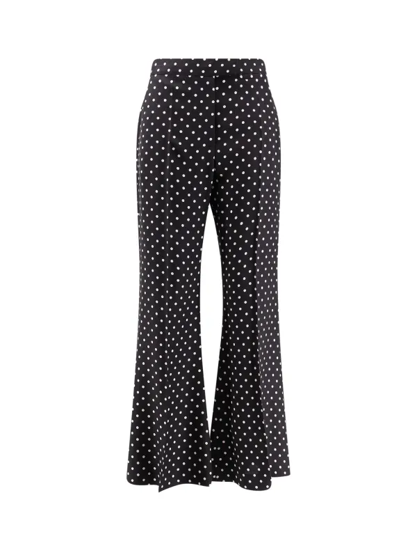 Polka-Dots Viscose Trousers sold by Wanan Luxury