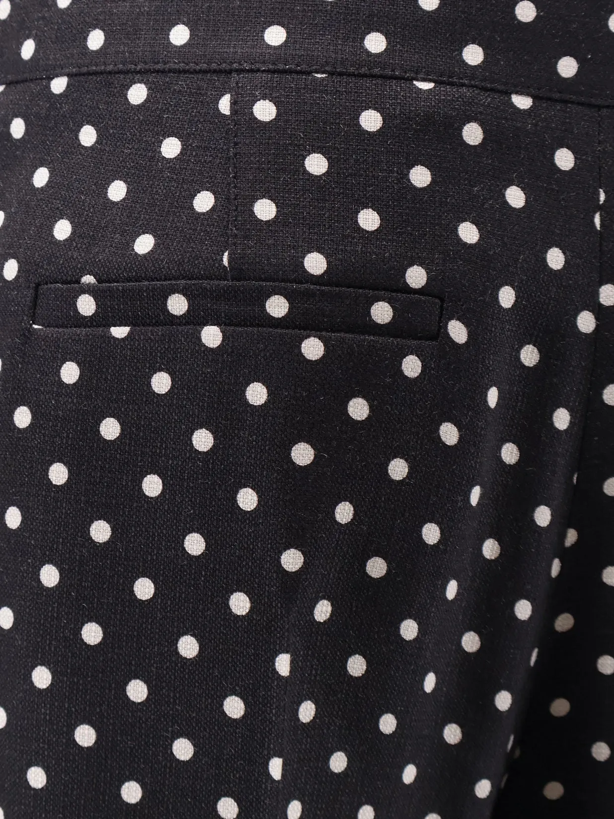 Polka-Dots Viscose Trousers sold by Wanan Luxury product image thumbnail 3