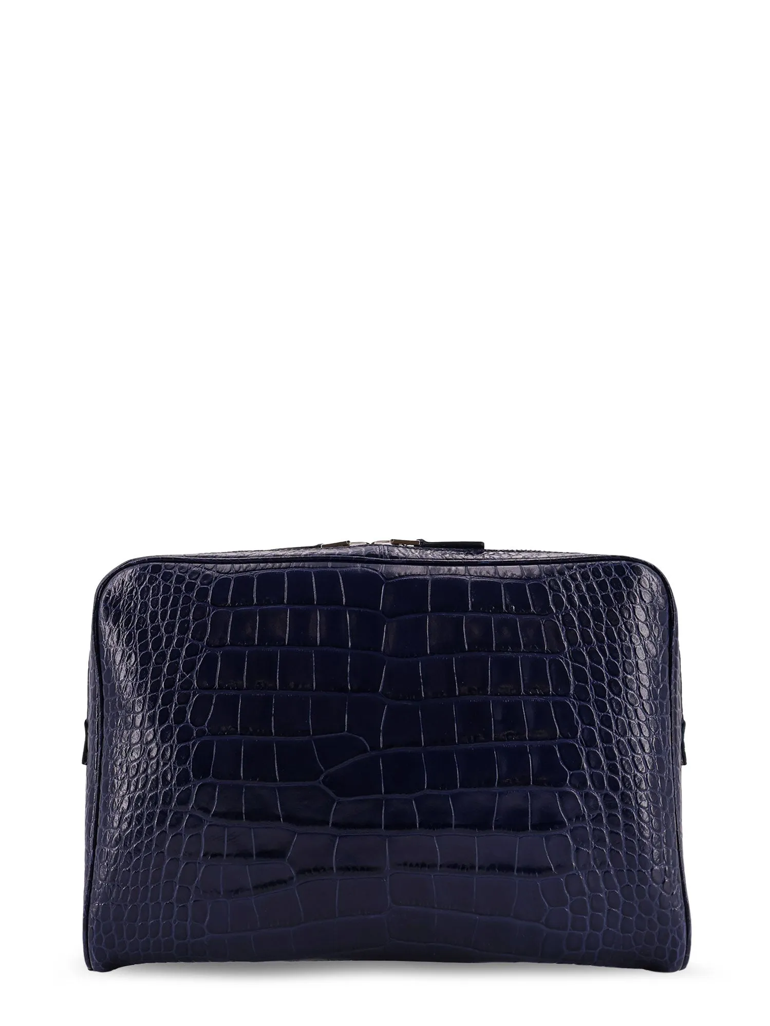 Croco Print Leather Laptop Pouch sold by Wanan Luxury