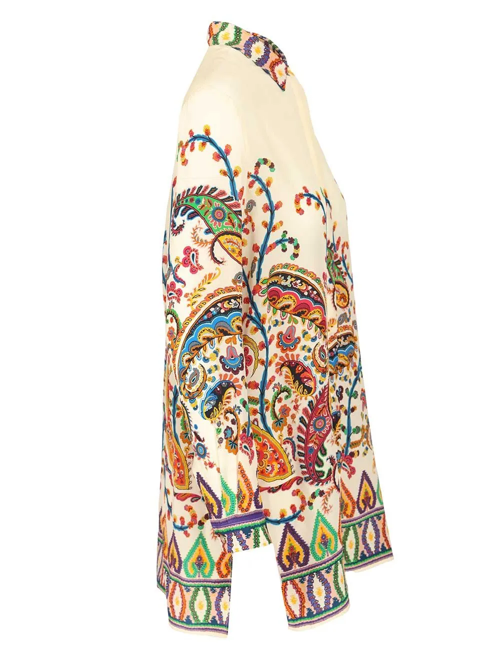 Long Silk Shirt Shirts Multicolor sold by Wanan Luxury product image thumbnail 3