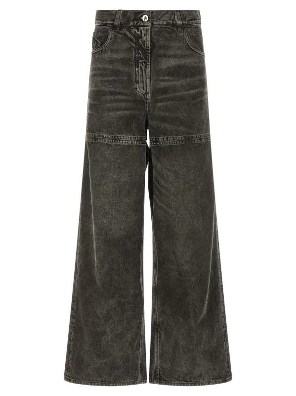 Cut-Out Jeans Black sold by Wanan Luxury