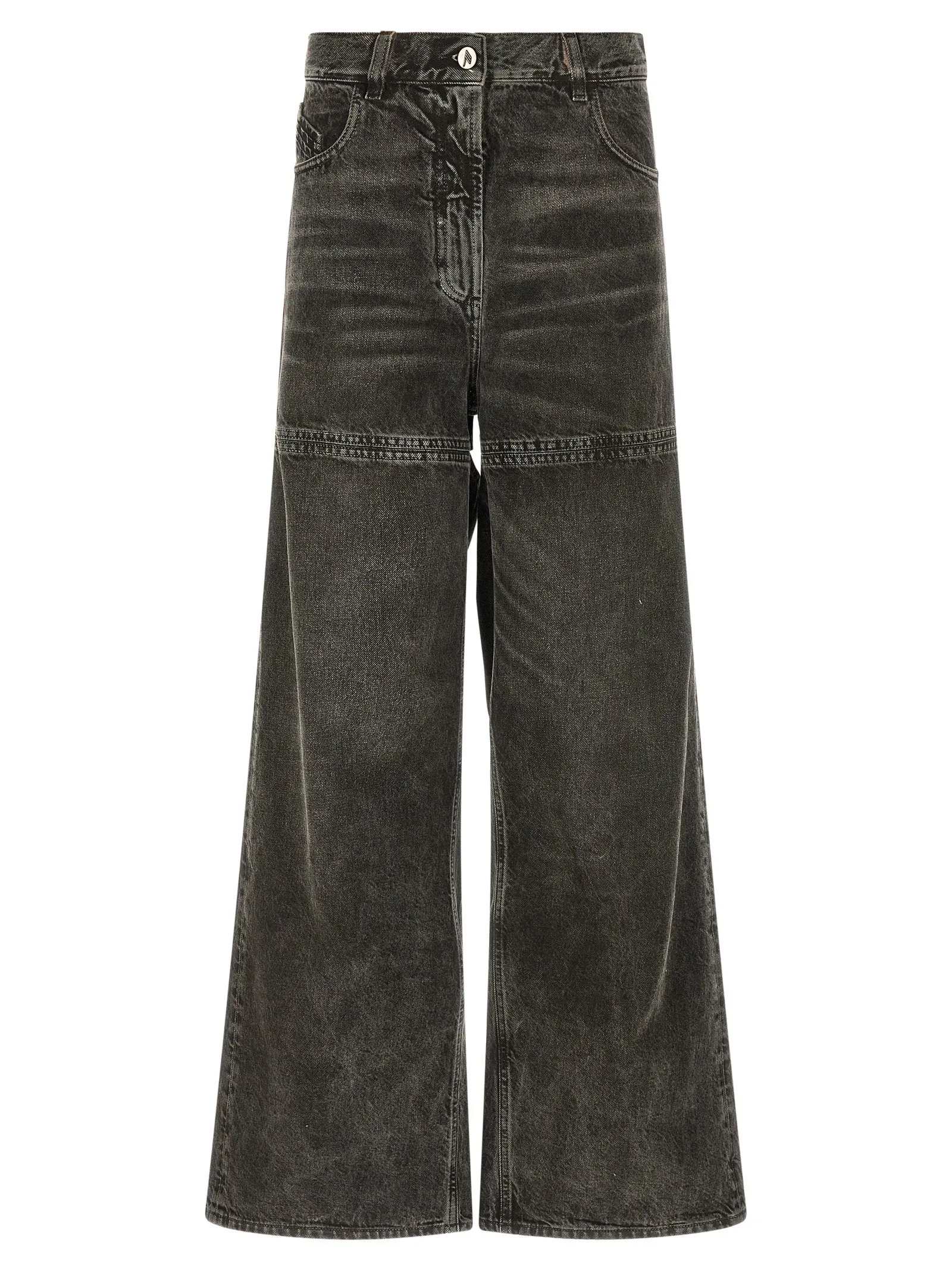 Cut-Out Jeans Black sold by Wanan Luxury