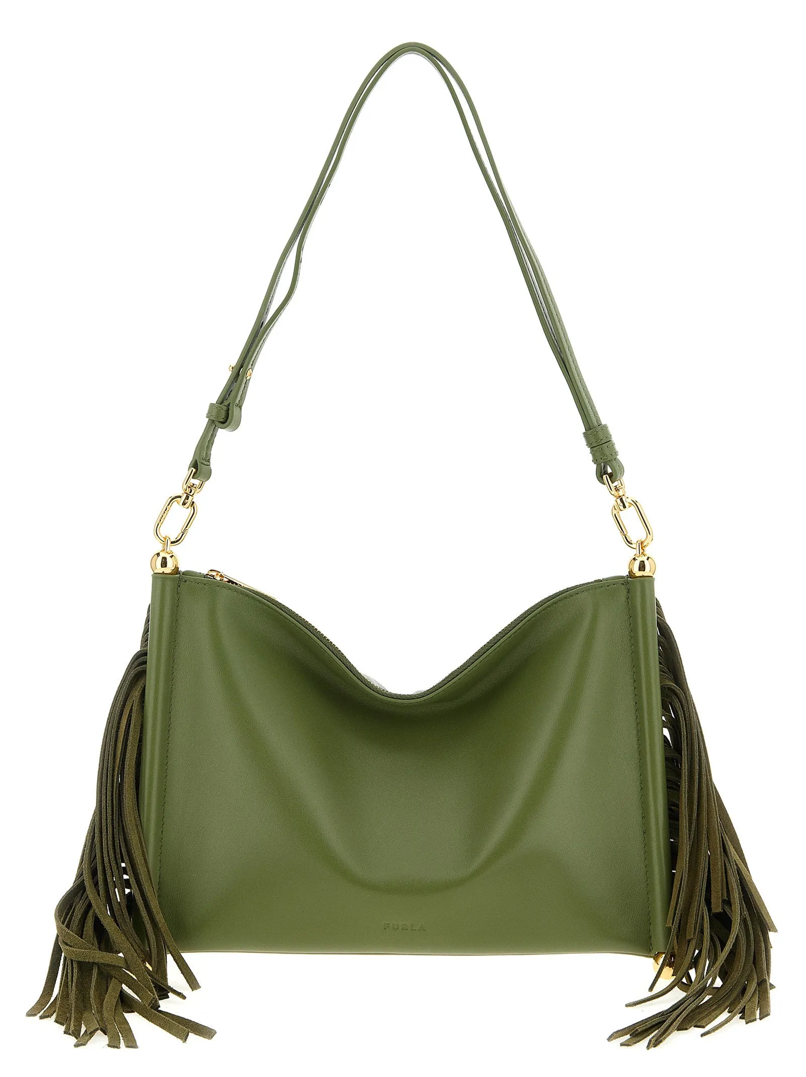 Furla Sfera Soft Shoulder Bags Green sold by Wanan Luxury