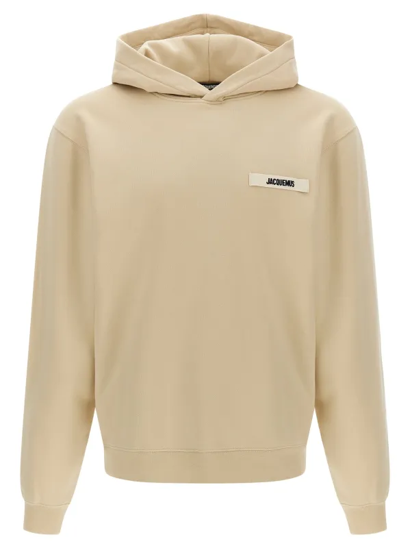 Le Hoodie Gros Grains Sweatshirt Beige sold by Wanan Luxury