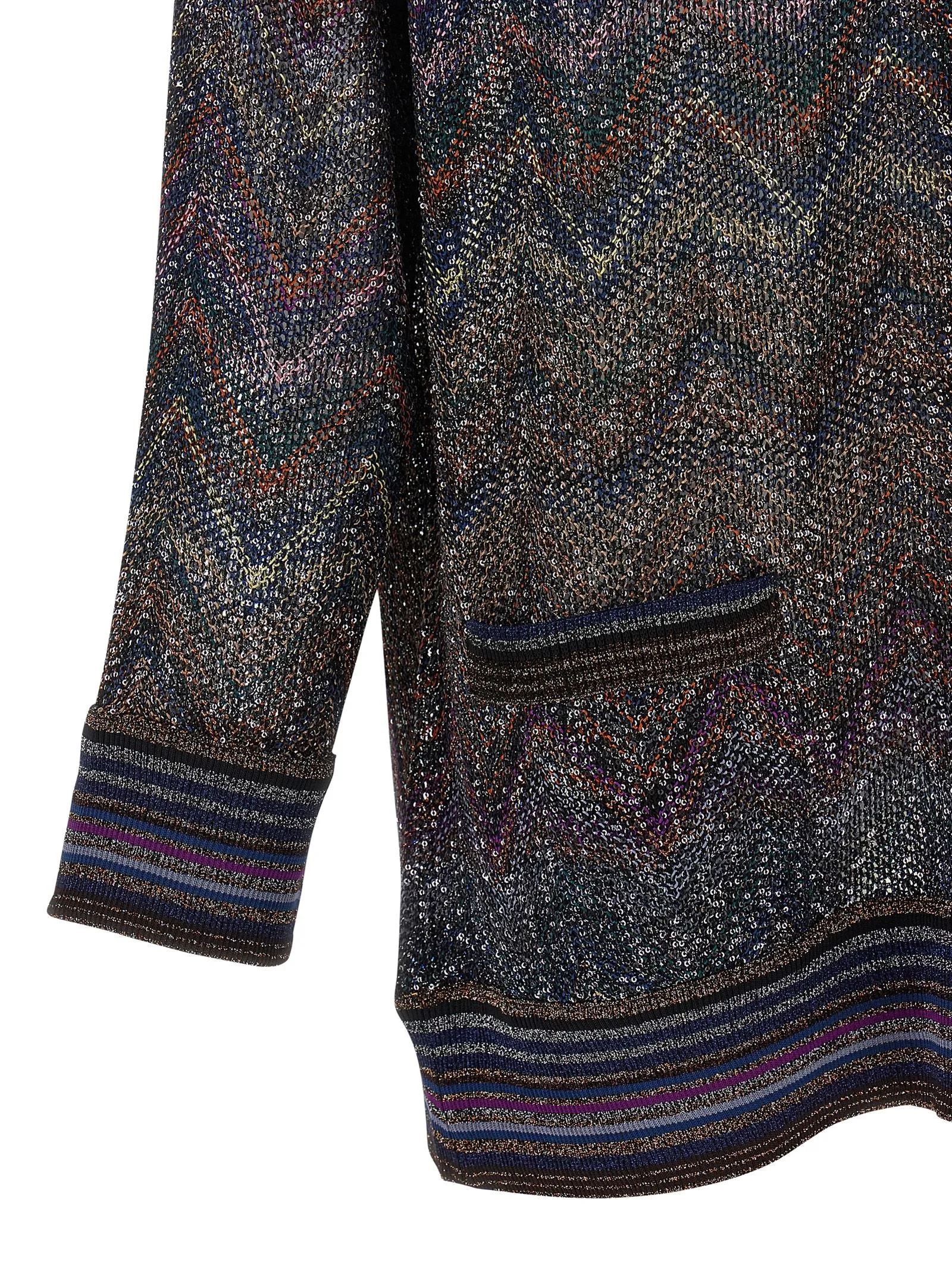 Zigzag Pattern Cardigan Sweaters And Cardigans Multicolor sold by Wanan Luxury product image thumbnail 4