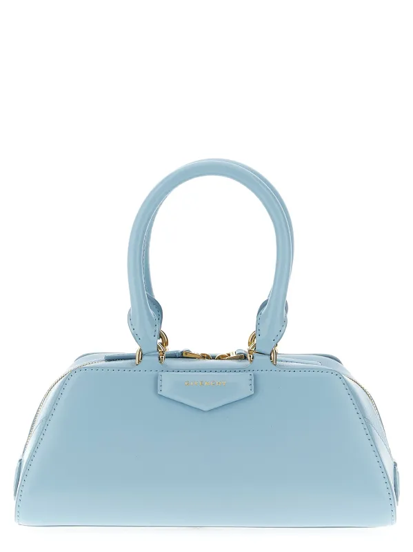 Antigona East-West Hand Bags Light Blue sold by Wanan Luxury