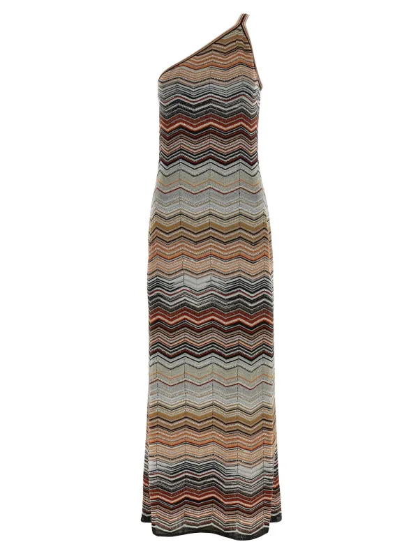 One-Shoulder Dress Dresses Multicolor made by Missoni