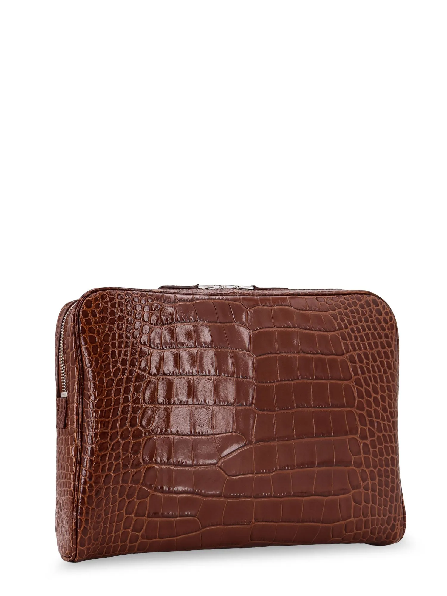 Croco Print Leather Laptop Pouch sold by Wanan Luxury product image thumbnail 3