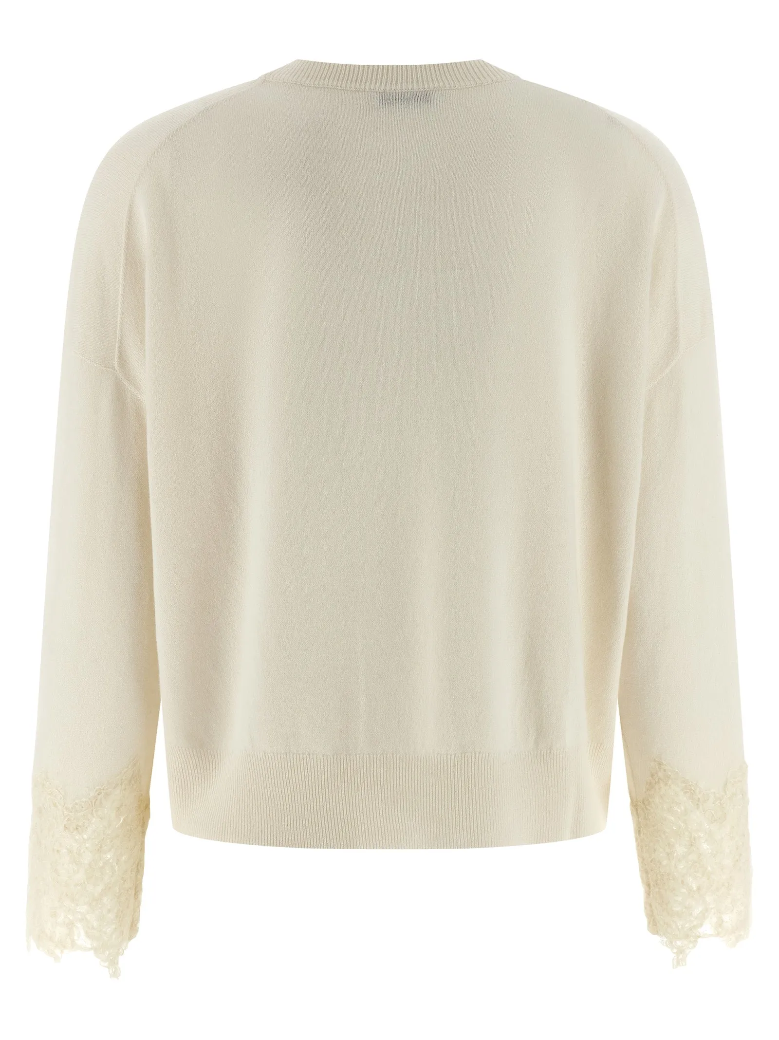 Knit Cuffs Sweaters And Cardigans White sold by Wanan Luxury product image thumbnail 2