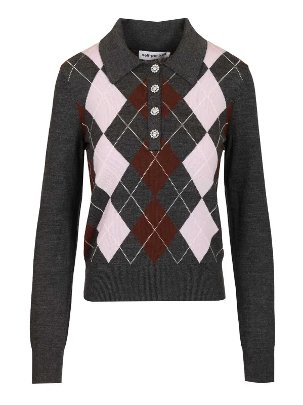 Polo Sweater Knitwear Grey sold by Wanan Luxury