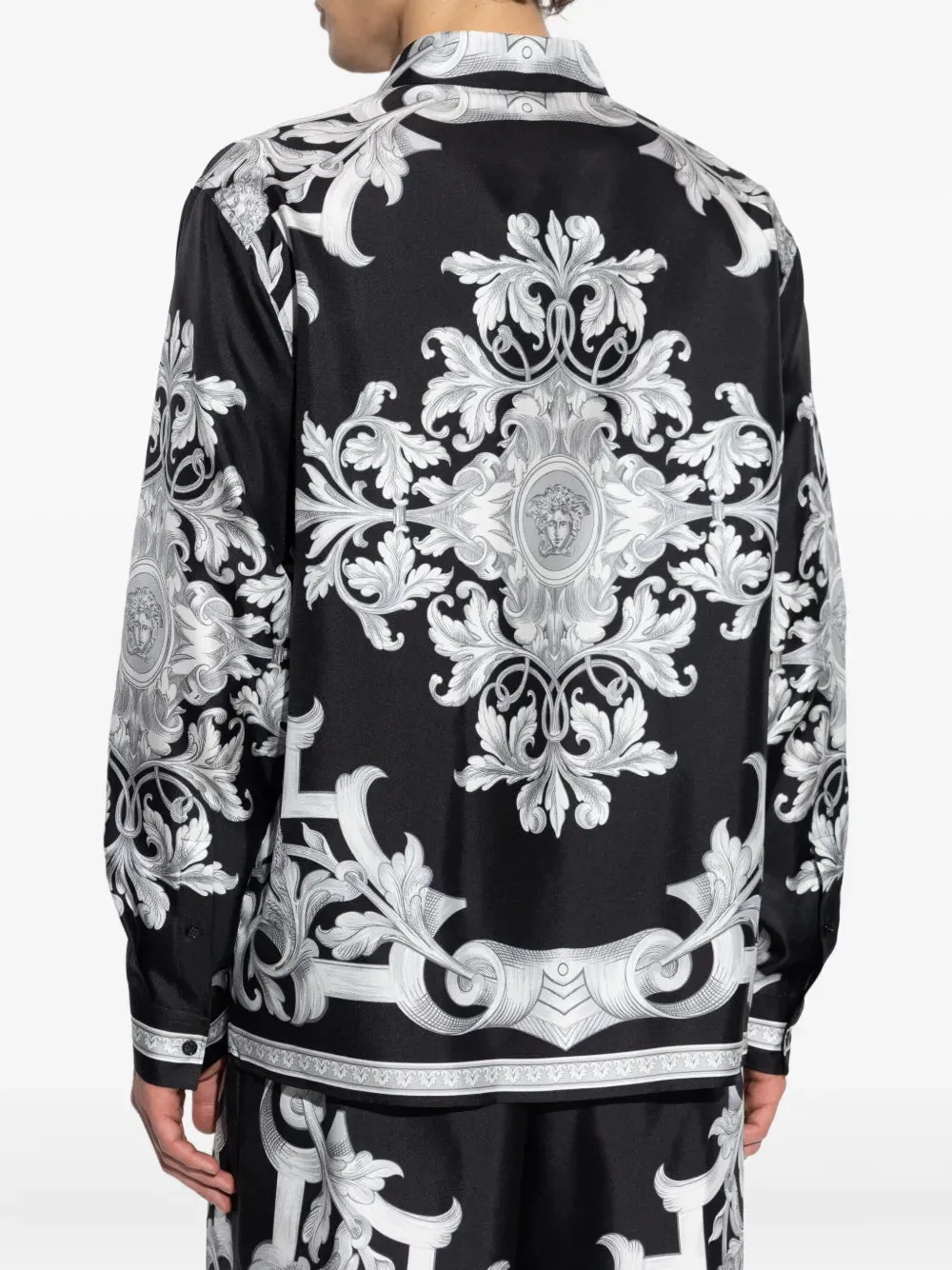 Silk Shirt With Baroque Print sold by Wanan Luxury product image thumbnail 4