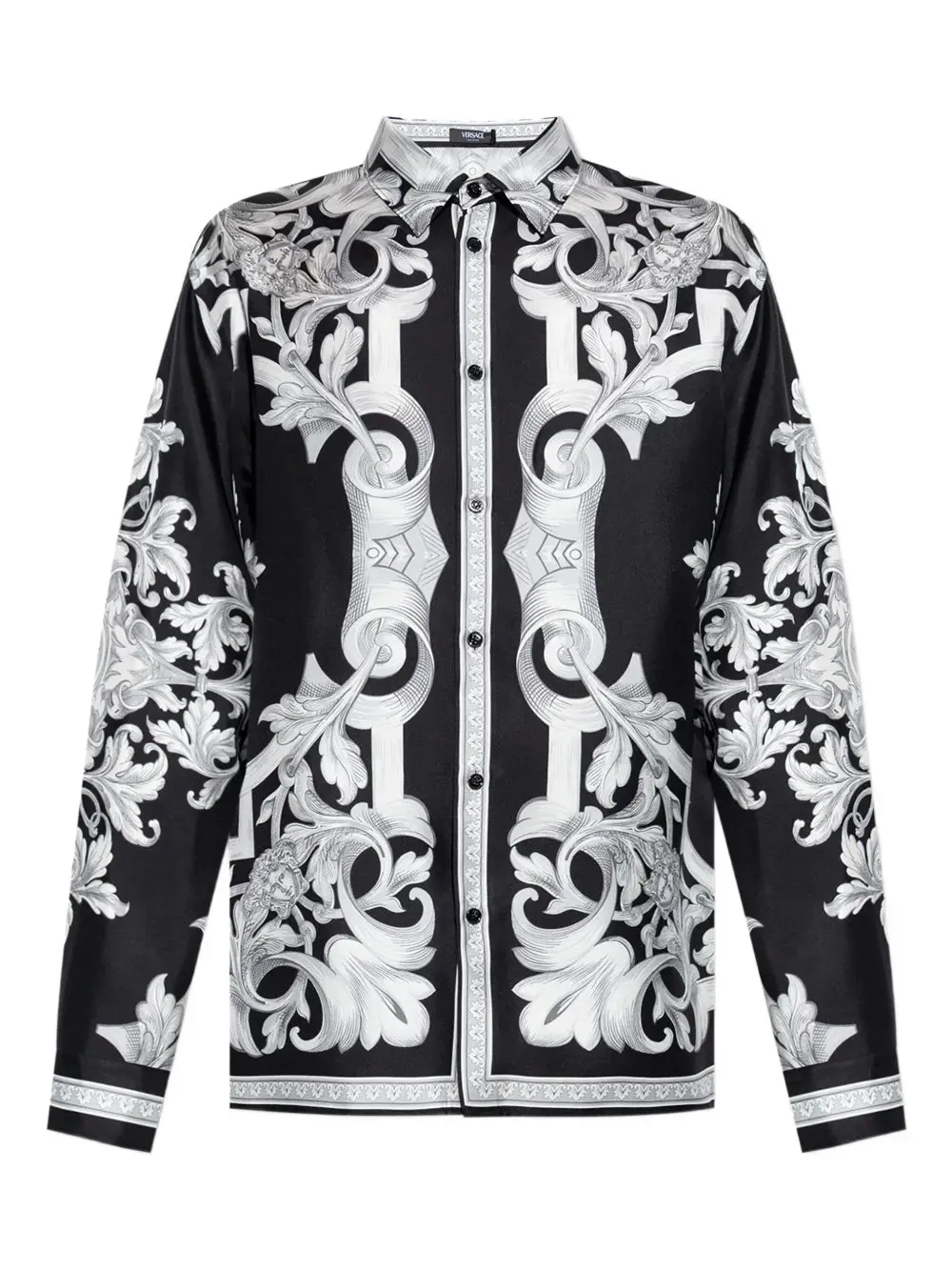 Silk Shirt With Baroque Print sold by Wanan Luxury