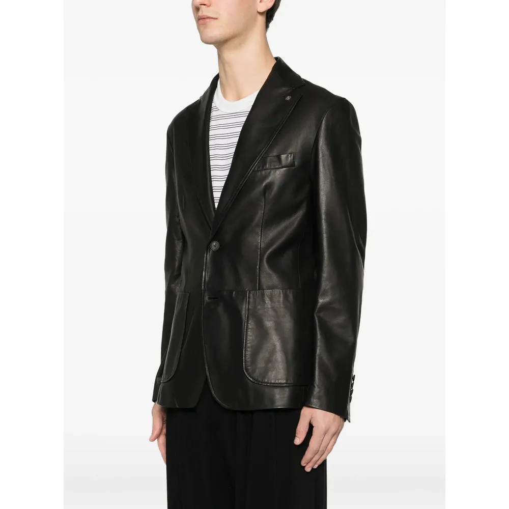 Leather Outerwears Black sold by Wanan Luxury product image thumbnail 3
