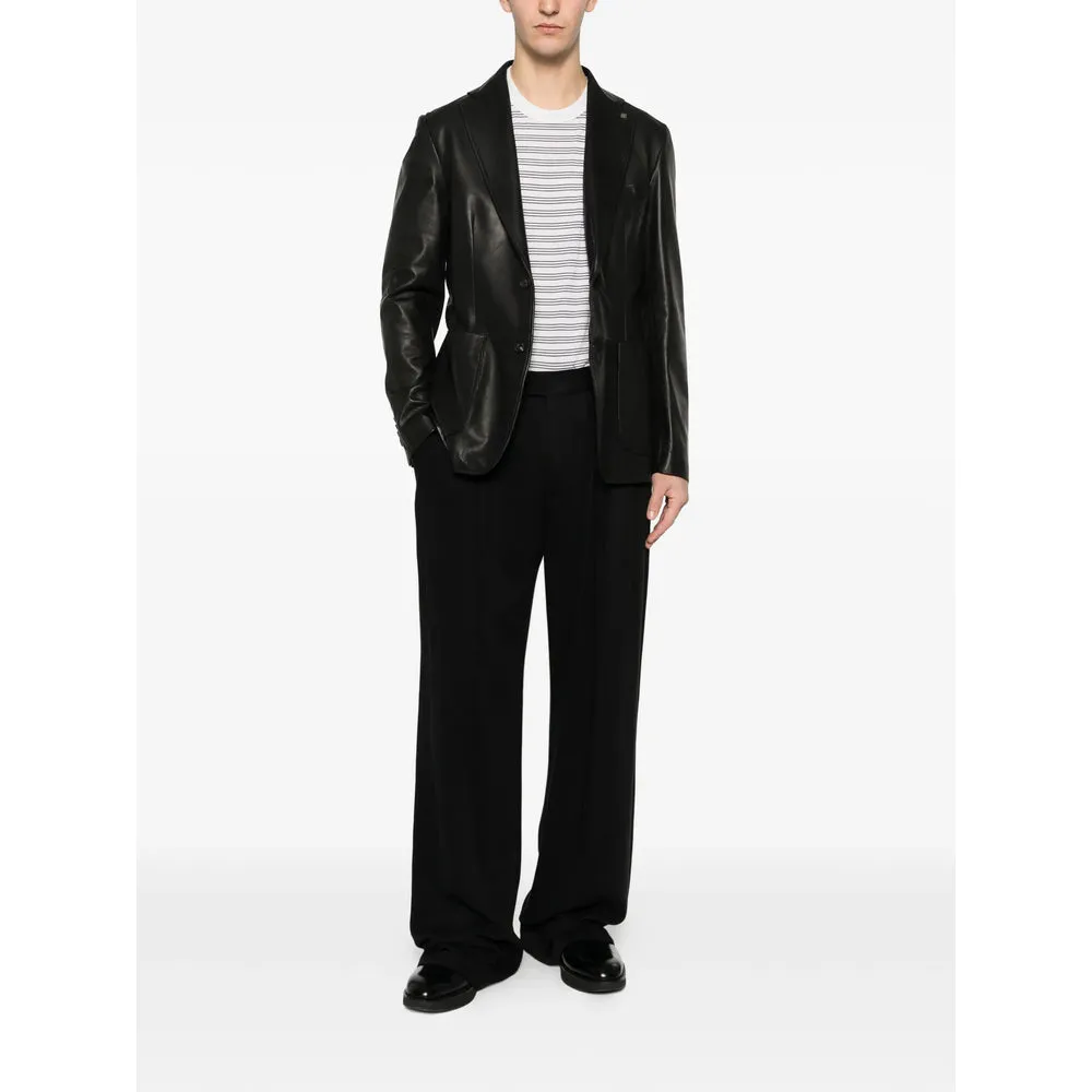 Leather Outerwears Black sold by Wanan Luxury product image thumbnail 4