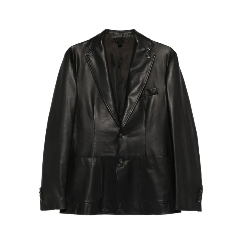 Leather Outerwears Black sold by Wanan Luxury