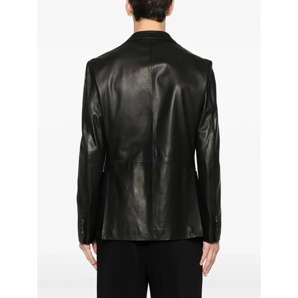 Leather Outerwears Black sold by Wanan Luxury product image thumbnail 5