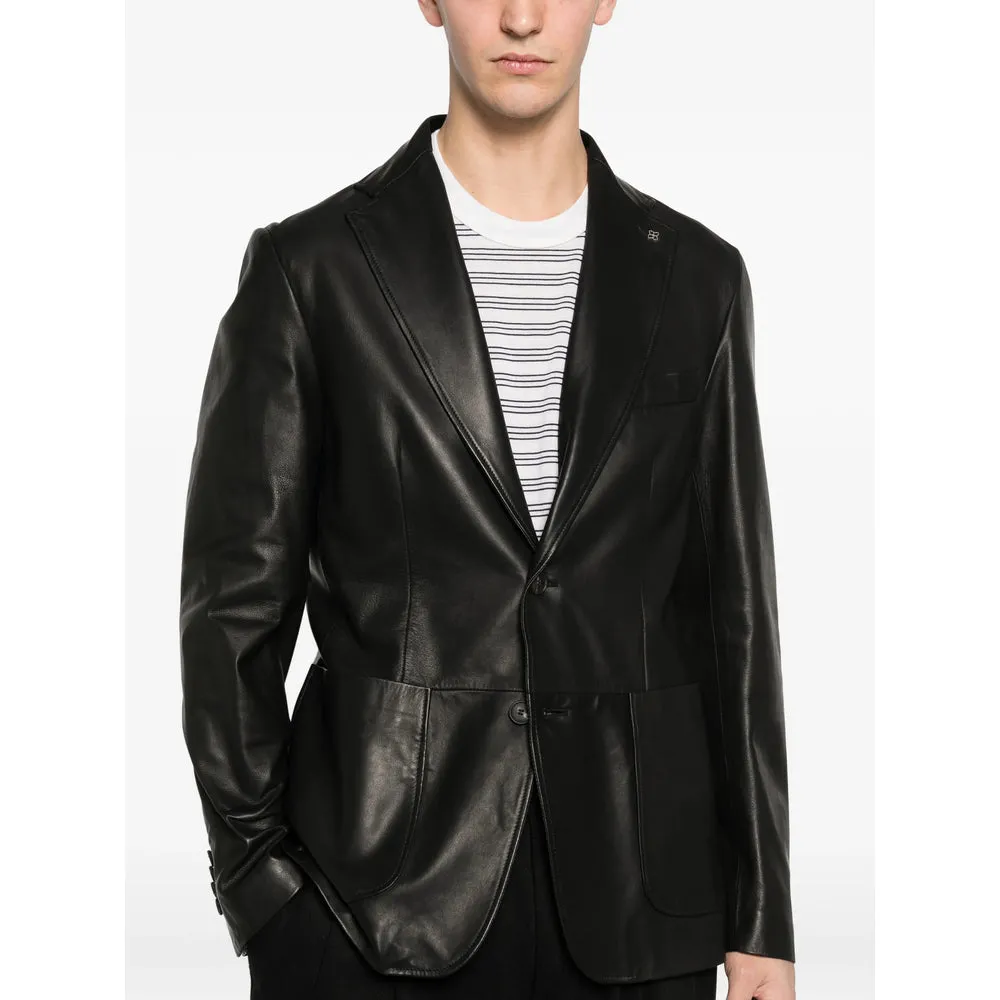 Leather Outerwears Black sold by Wanan Luxury product image thumbnail 2