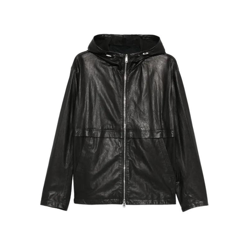 Leather Outerwears Black made by Tagliatore