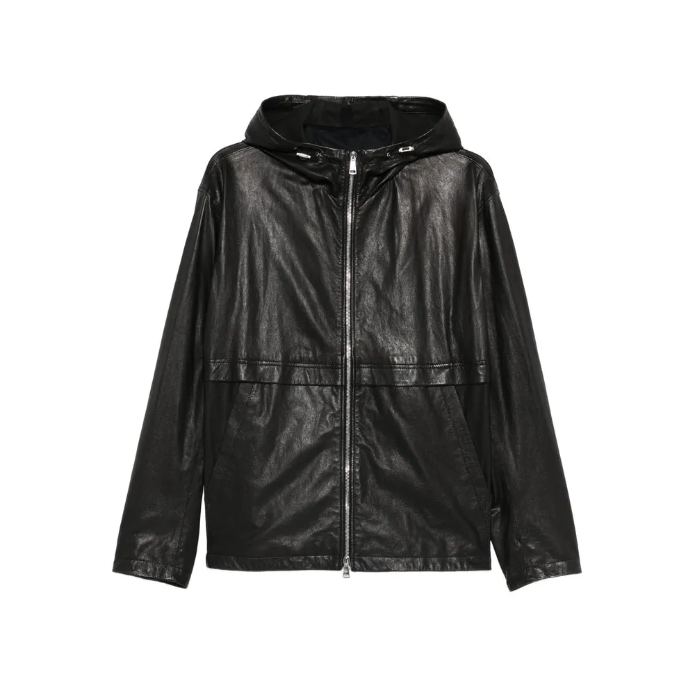 Leather Outerwears Black sold by Wanan Luxury