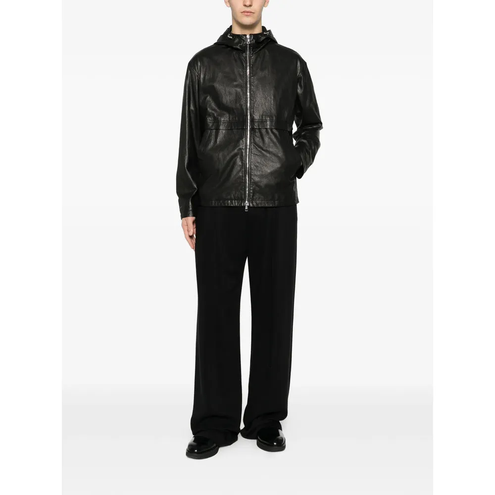 Leather Outerwears Black sold by Wanan Luxury product image thumbnail 5