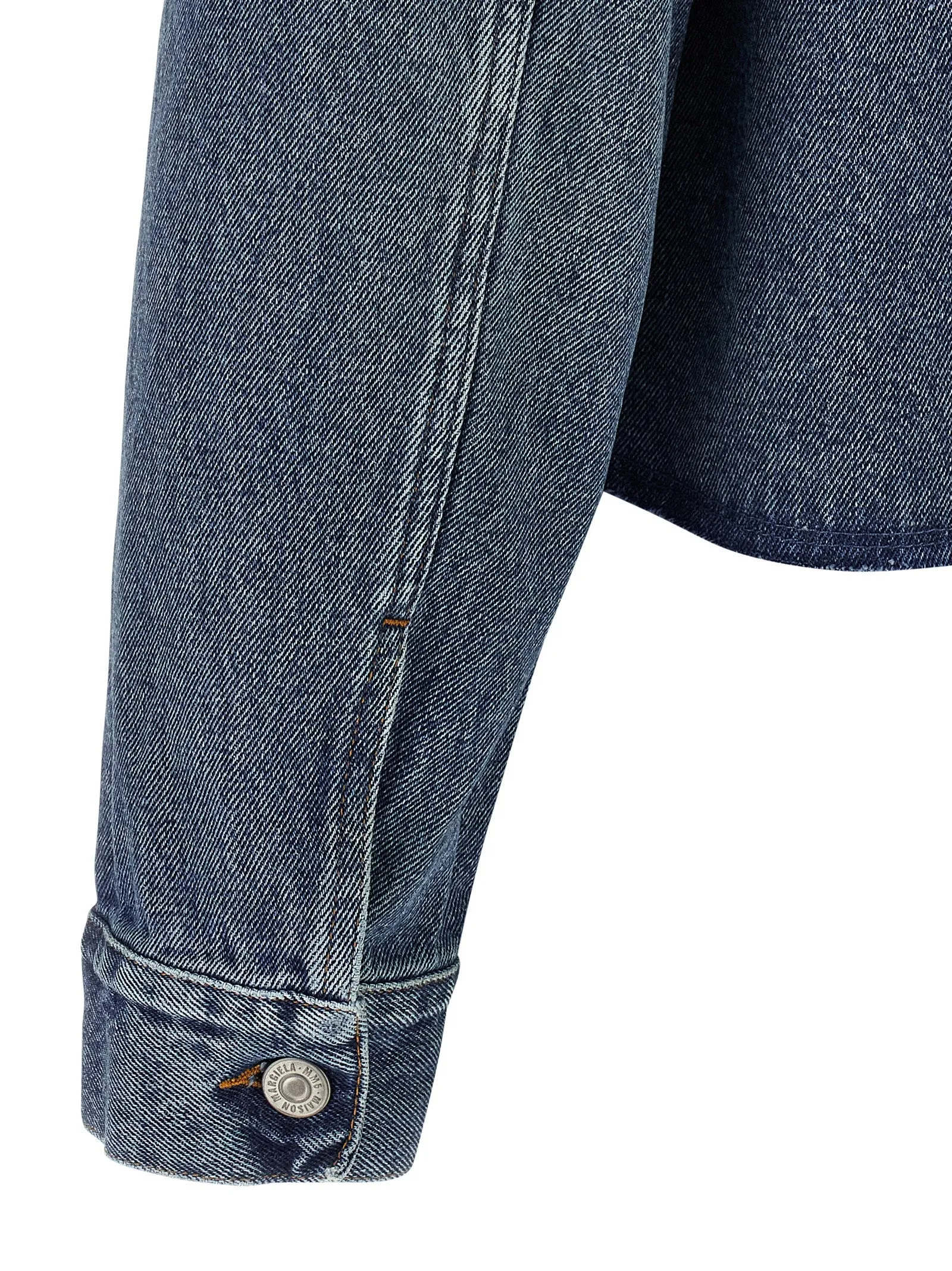 Raw Cut Denim Jacket Puffer Jackets Blue sold by Wanan Luxury product image thumbnail 4