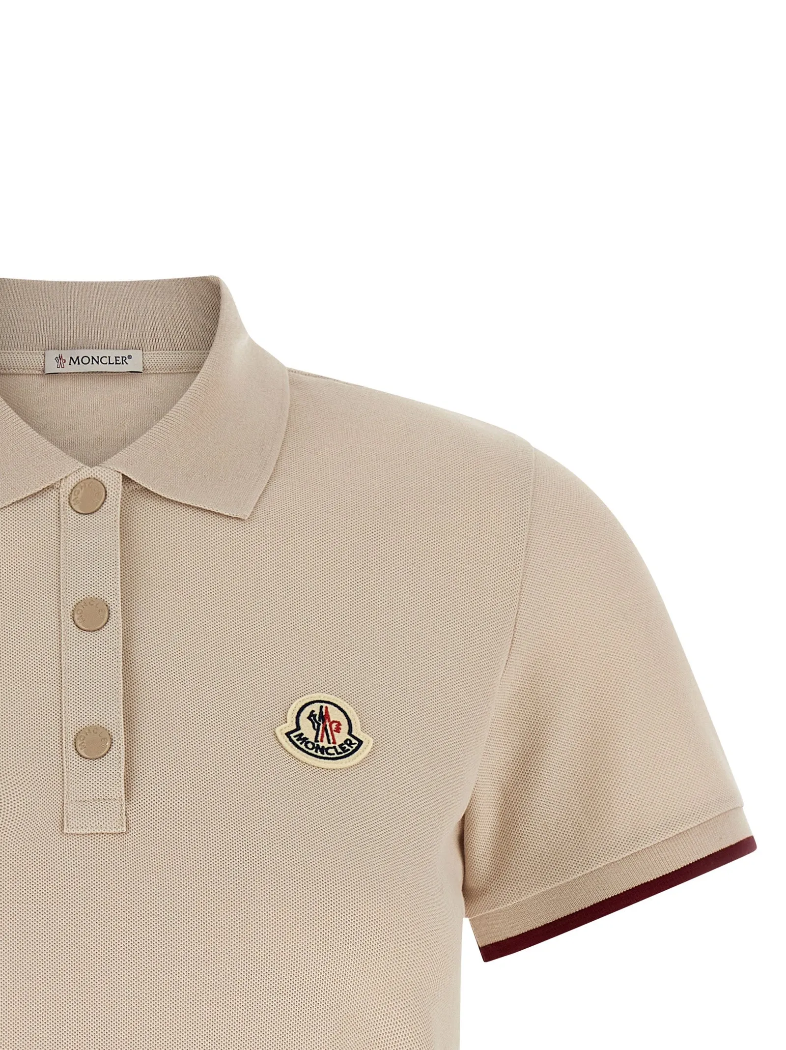 Logo Patch Shirt Polo Beige sold by Wanan Luxury product image thumbnail 3