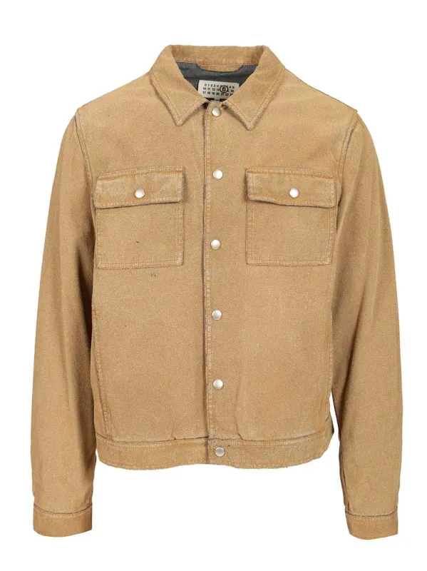 Trucker Jacket Jackets Beige sold by Wanan Luxury