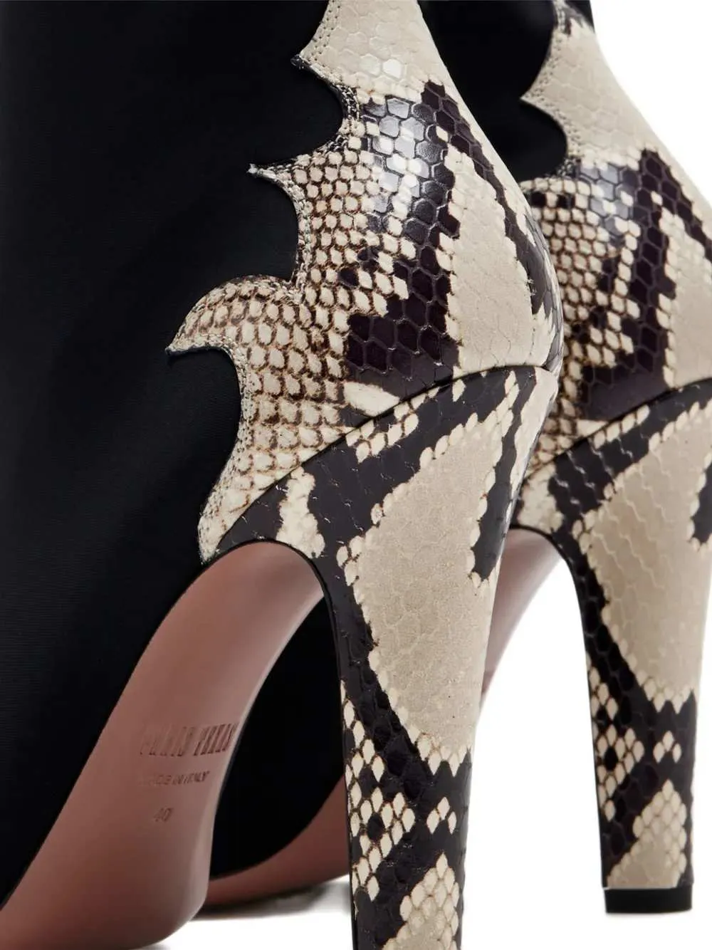 Belle Snakeskin-Effect Ankle Boots sold by Wanan Luxury product image thumbnail 4