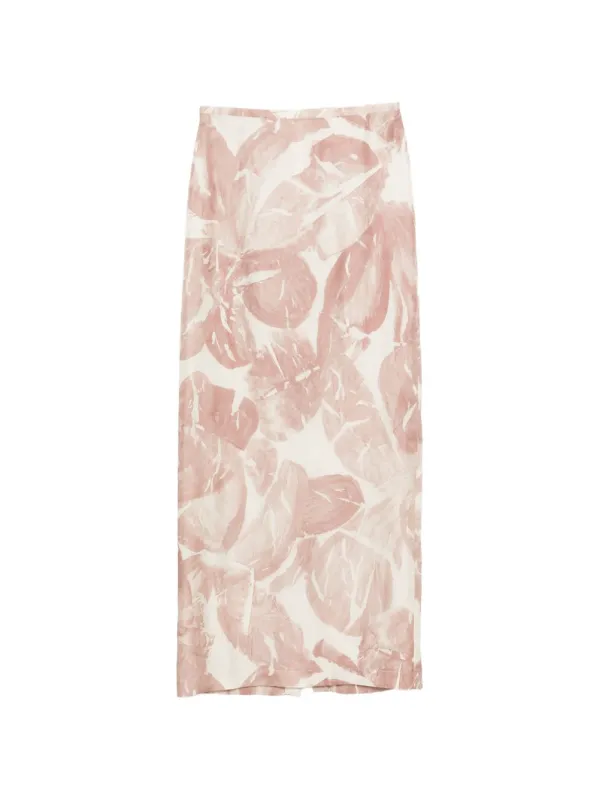 Printed Silk Skirt sold by Wanan Luxury