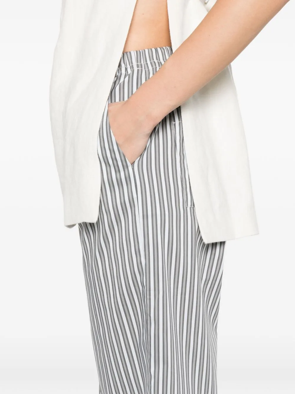 Lia Cotton Blend Trousers sold by Wanan Luxury product image thumbnail 2