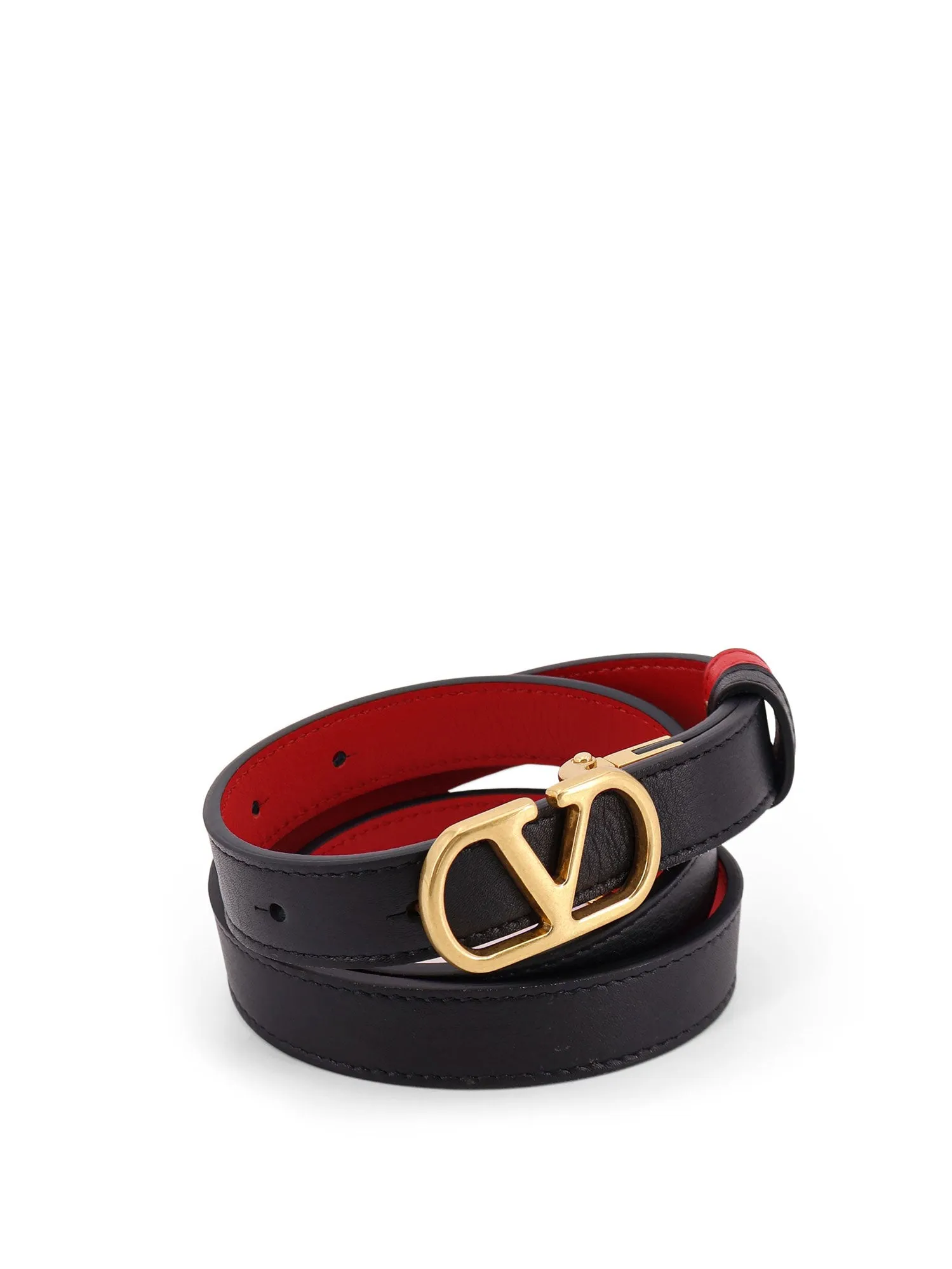 Leather Belt With Vlogo Signature sold by Wanan Luxury product image thumbnail 3