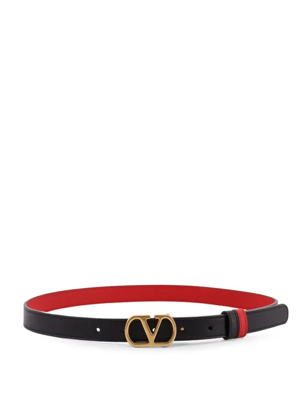 Leather Belt With Vlogo Signature sold by Wanan Luxury
