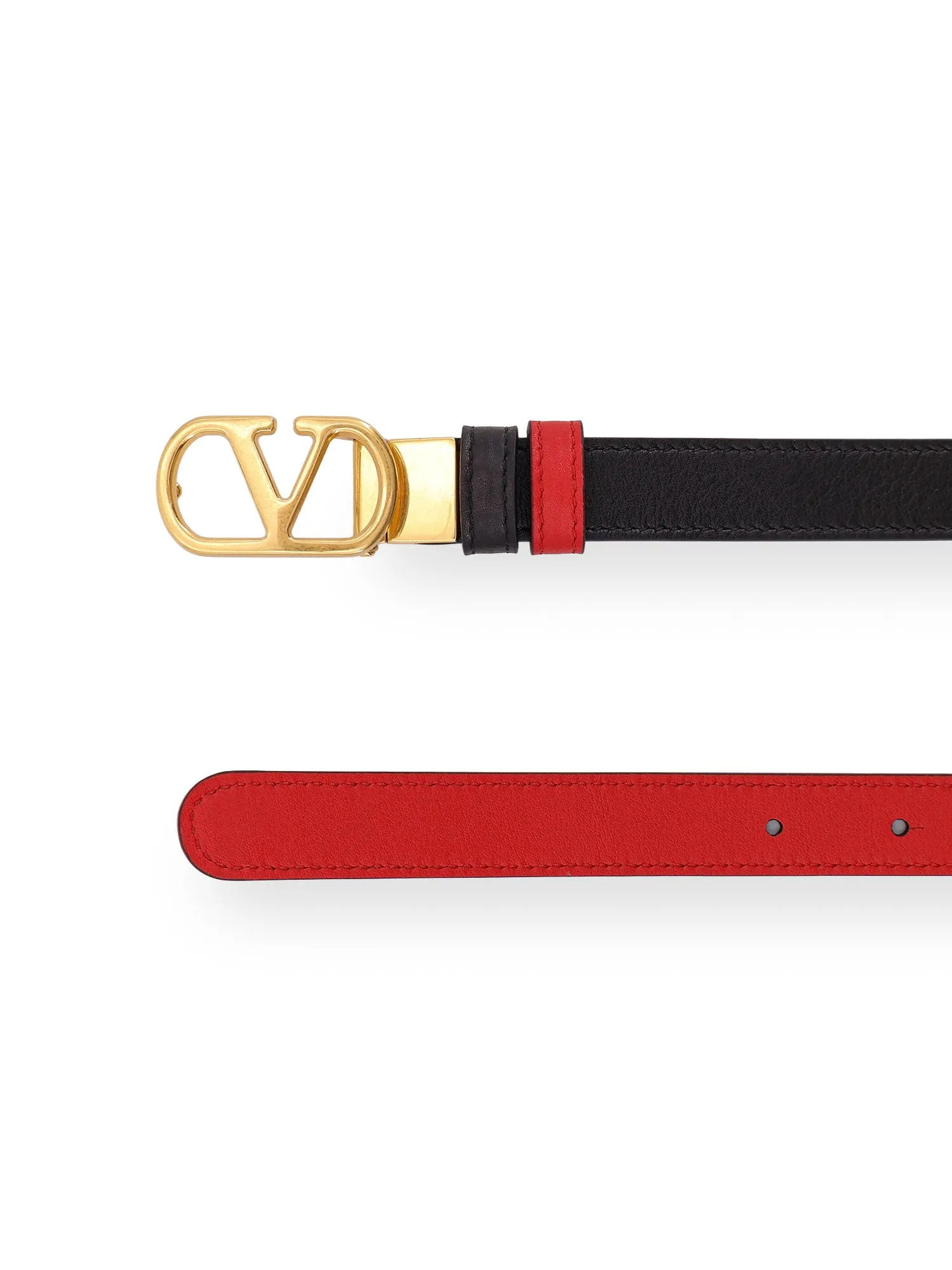 Leather Belt With Vlogo Signature sold by Wanan Luxury product image thumbnail 2