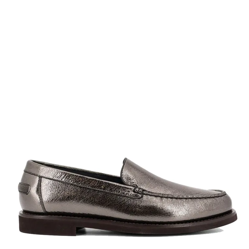 Flat Shoes Blacks And Greys made by Brunello Cucinelli