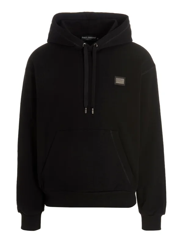 Dg Essential Sweatshirt Black made by Wanan Luxury