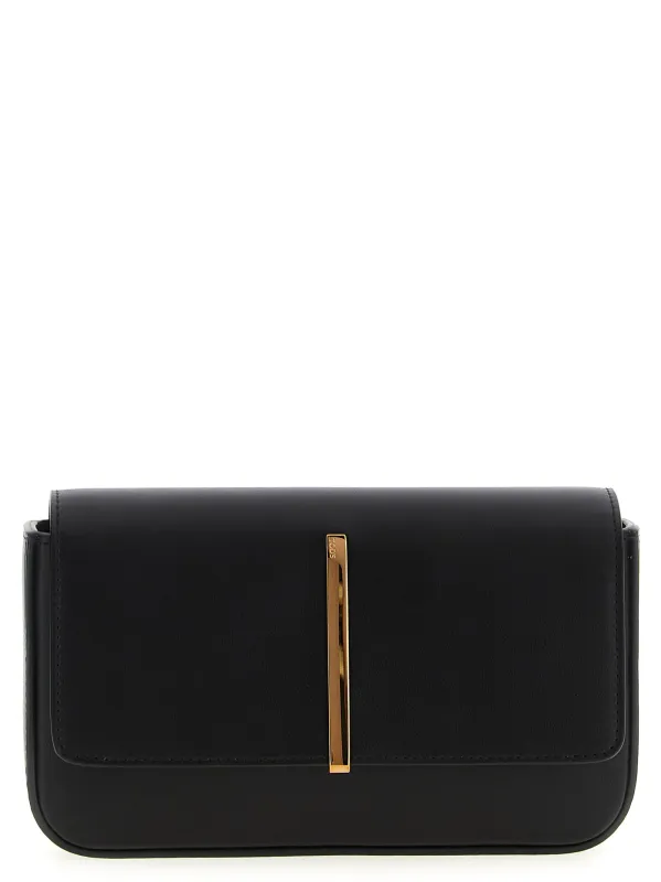 Mini Leather Shoulder Strap Crossbody Bags Black sold by Wanan Luxury