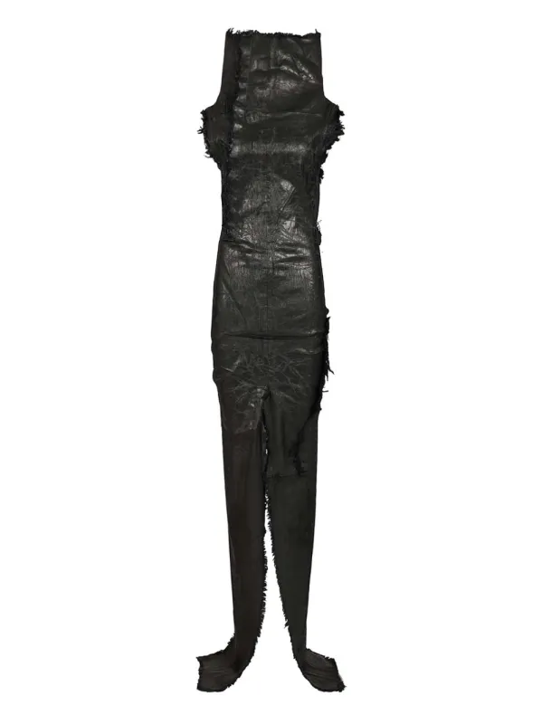 Etna Long Dress Dresses Black made by Rick Owens