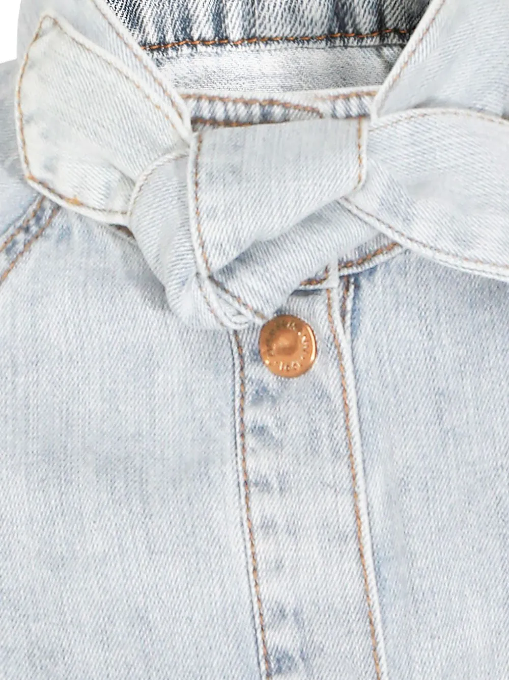 Bow-Tie Denim Top sold by Wanan Luxury product image thumbnail 3