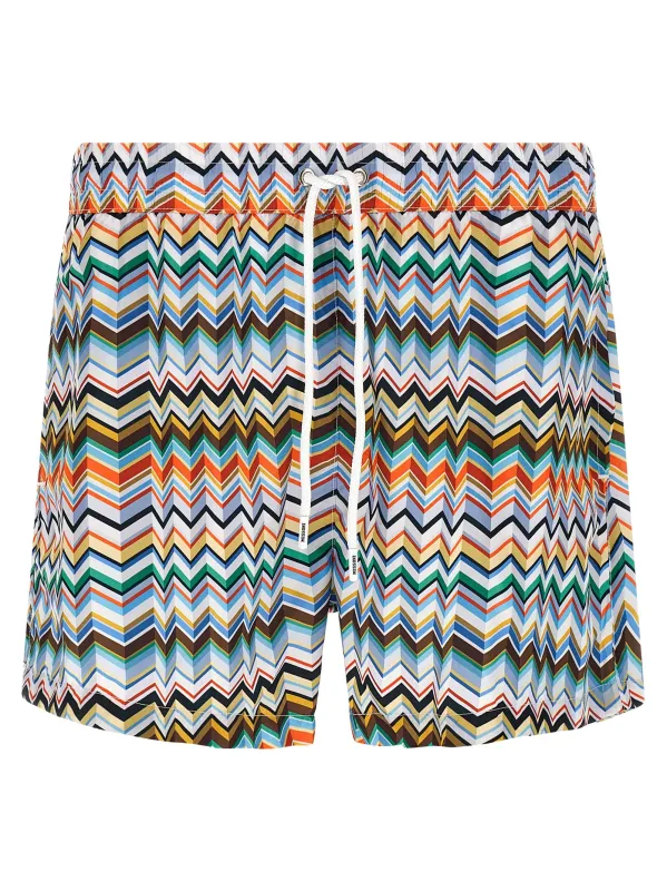 Irregular Zig Zag Swimsuit Beachwear Multicolor sold by Wanan Luxury