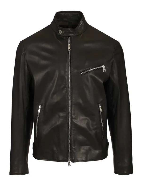 Lambskin Biker Jacket Jackets Black sold by Wanan Luxury