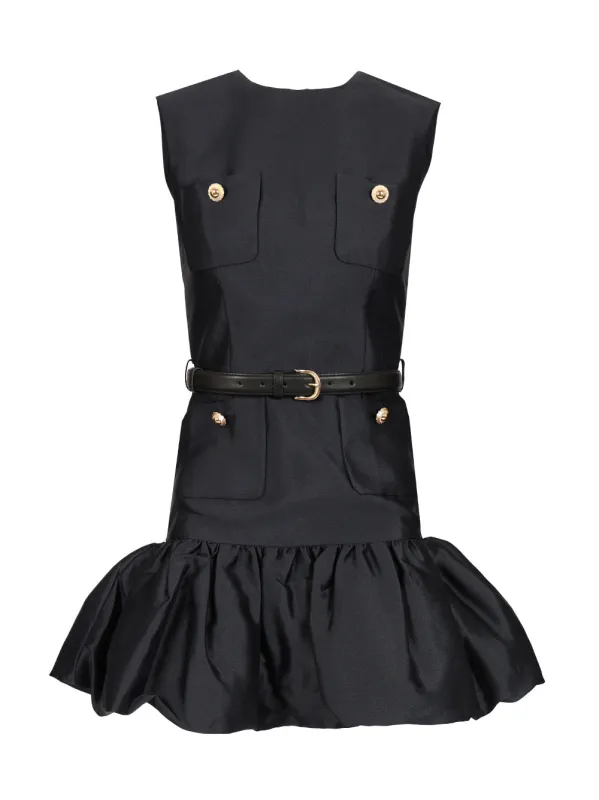 Taffeta Mini Dress Dresses Blue sold by Wanan Luxury