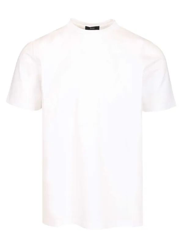 Crew Neck T-Shirt White made by Herno