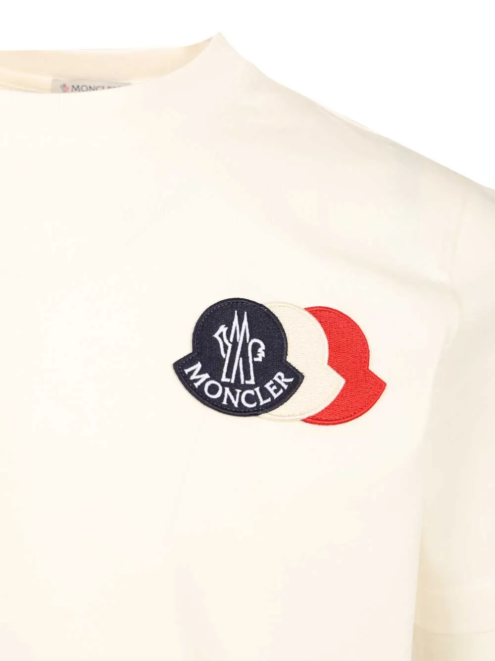 With Embroidered Tricolour Logo T-Shirt White sold by Wanan Luxury product image thumbnail 3